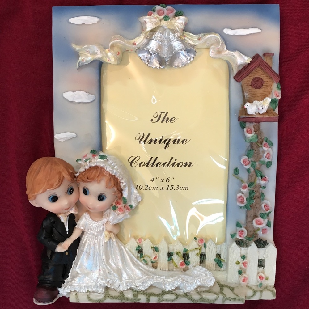 Vintage The Unique Collection Wedding Bells Photo Frame